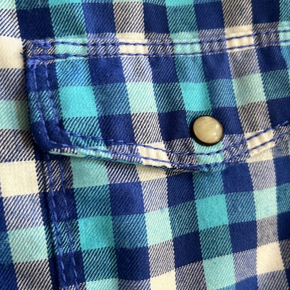 THE NORTH FACE Long Sleeve Plaid Pearl Snap Shirt, Size Large - Picture 4 of 12